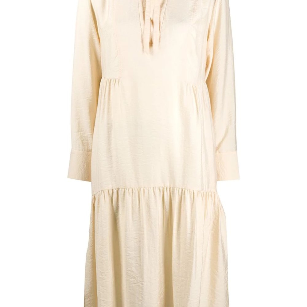 VINCE Mock Neck Midi Length Dress - Picture 3 of 14